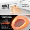 Smart Toilet Bidet Toilet Foot Sensor Flush Heated Seat Multi Function Remote Control Soft Closing Seat Smart Bidet Automatic 3