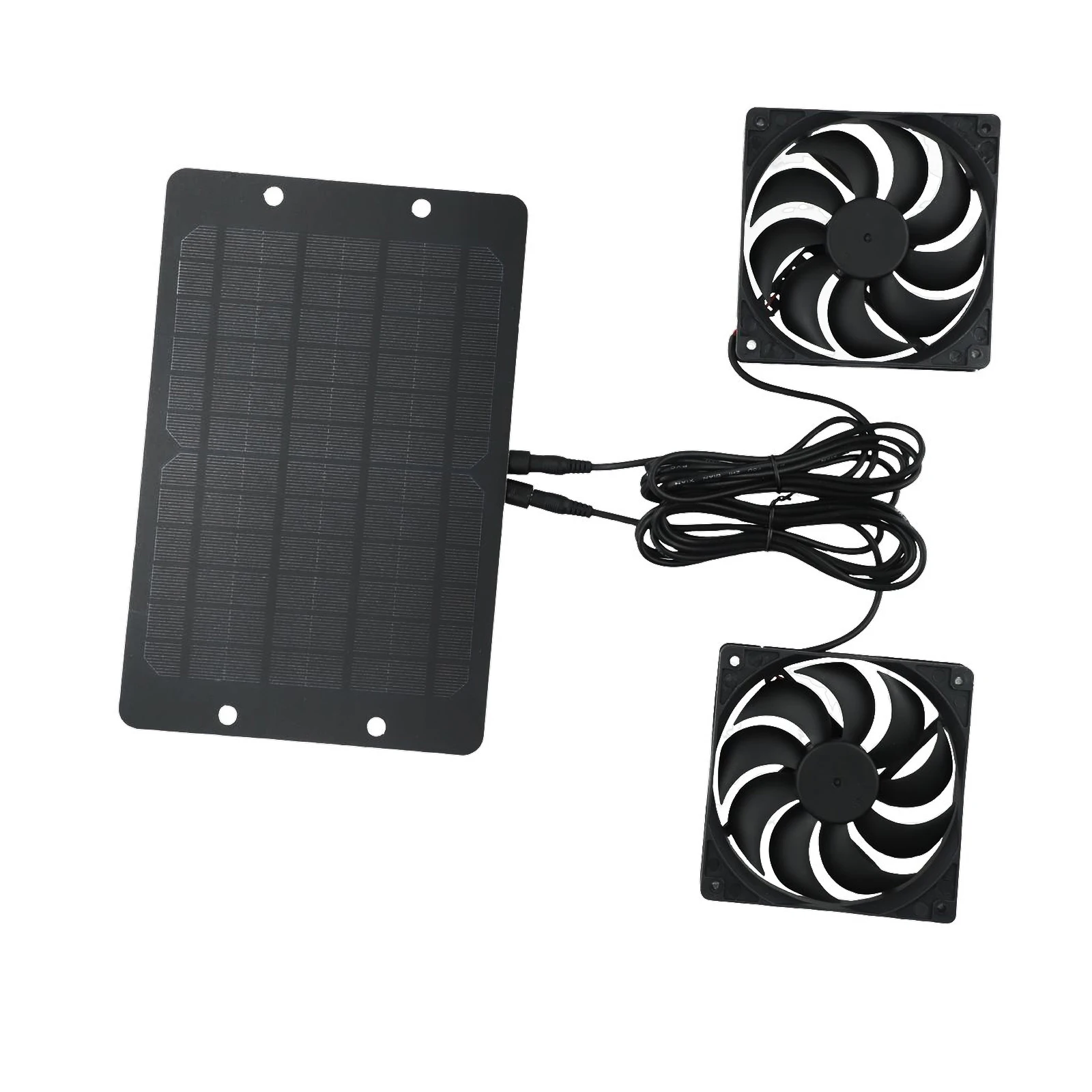 

Solar Energy High-Quality Materials Solar Exhaust Fan Ventilation Fan 10W 12V Mini Ventilator Portable Solar Panel Powered Black