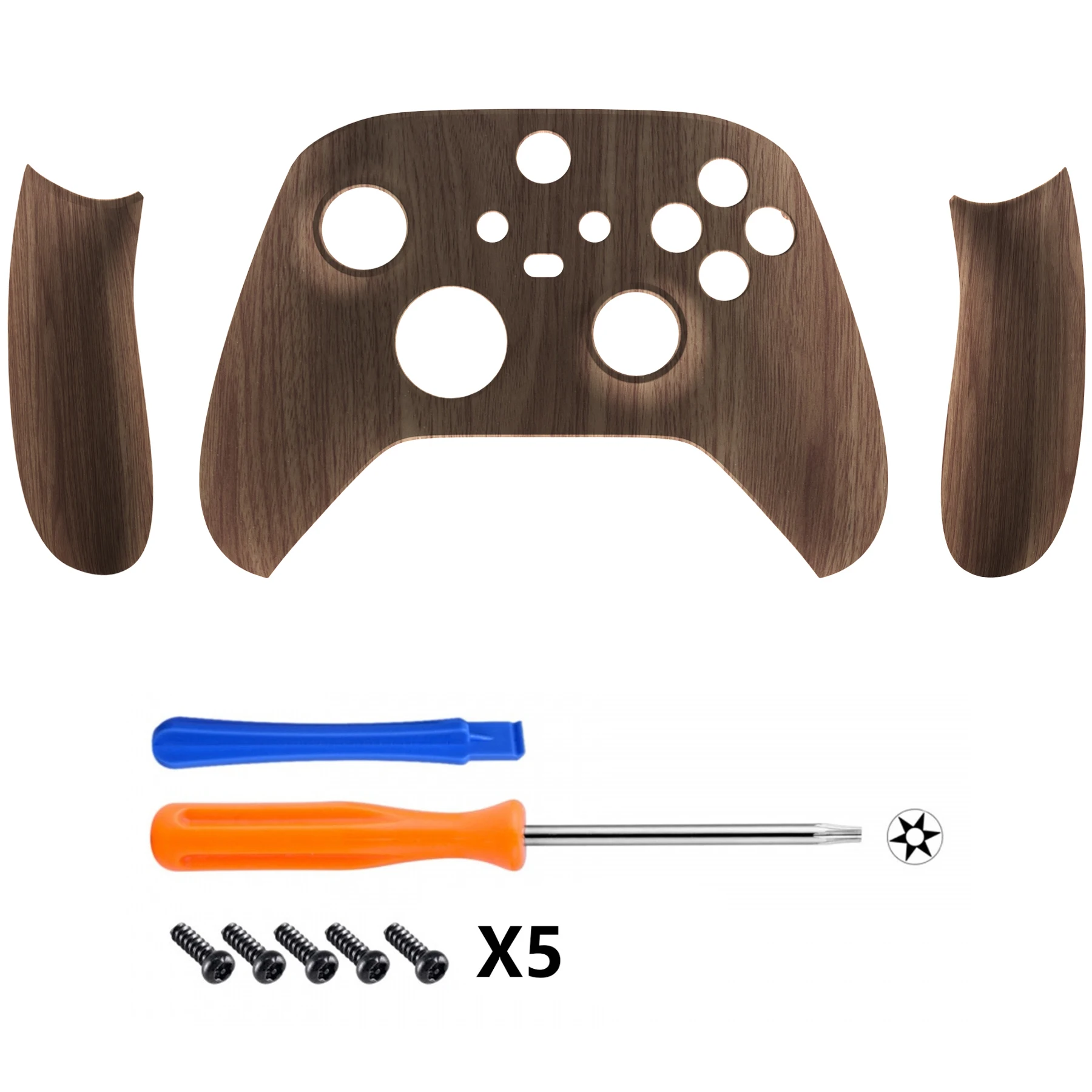 eXtremeRate Custom Replacement Shell for Xbox Core Wireless Controller (Xbox Series X&S) - Wood Grain