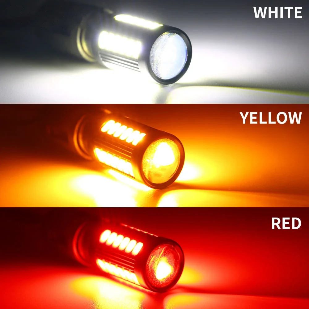 2x PY21W bulbs - 24 YELLOW / ORANGE LEDs - X-LED Series - Special