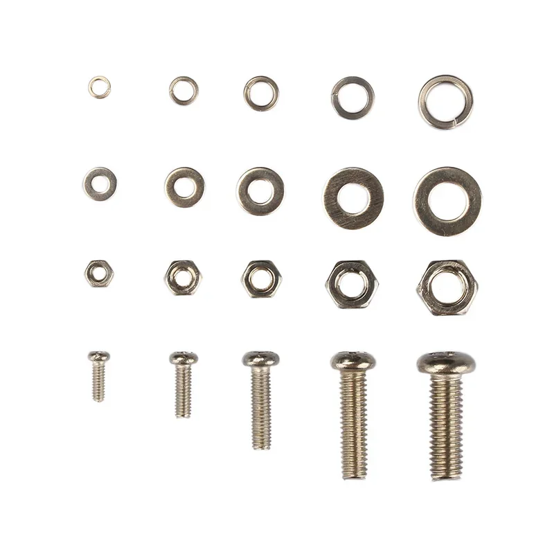 Stainless Steel Screws Screw Bolt Nut Set 160Pcs M2 M2.5 M3 M4 M5 Stainless Steel Screws