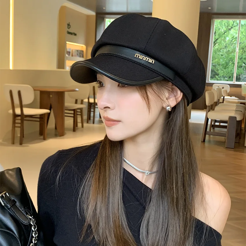 Béret Casquette à Carreaux Chic Marron Femme - Mon Beau Béret