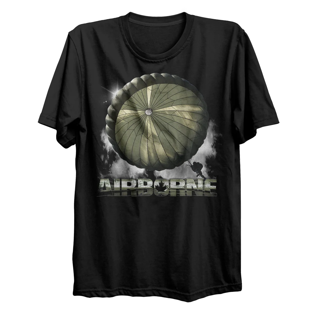 

Canadian Army Paratroopers Airborne T Shirt. Short Sleeve 100% Cotton Casual T-shirts Loose Top Size S-3XL