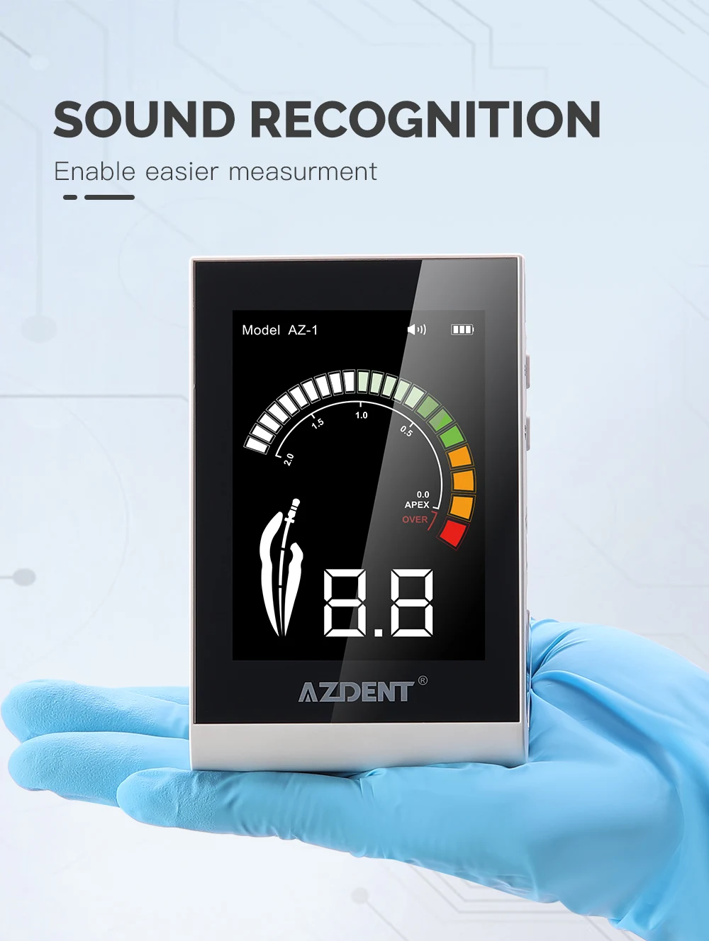 AZDENT Dental Endo Apex Locator LCD Wurzelkanal Messgeräte Tragbare endodontische Messung Zahnarzt Instrument – Detail 12