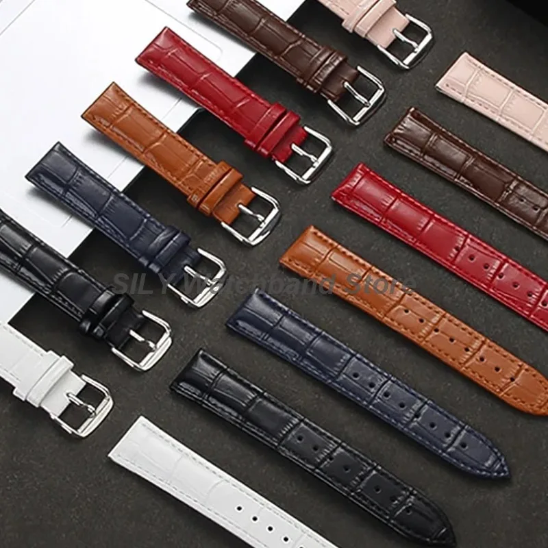 Universal Calfskin Leather Waterproof Sport Bracelet Watch Strap