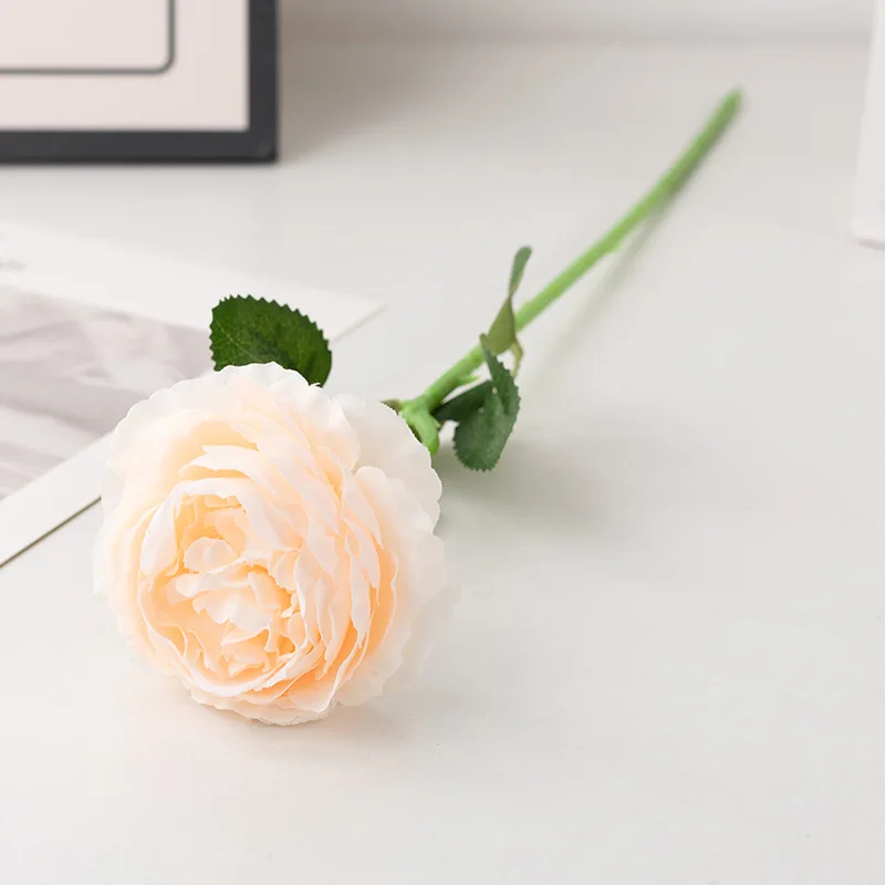 48 cm Real Touch Pfingstrose Künstliche Blumen Zweige Rose Dekor Für Zuhause Vase Hochzeit Weihnachten Valentinstag Geschenk Gefälschte Blume – Detail 12