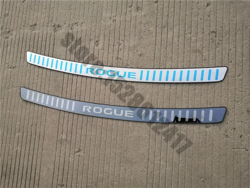 2014-Rear Bumper Protector Sill Scuff Plate/Door Sill Door rear styling For Nissan Rogue t32