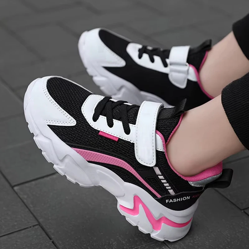 Kids Shoes Casual Pink Girls Breathable Mesh Sneakers Summer Student's Boys Sport Walking Footwear