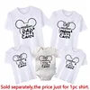 Funny Disney Family Matching Shirts Happiest Dad Mom Kids On the Earth Print Tshirt Baby Rompers Causal Disneyland Trip Outfits 3