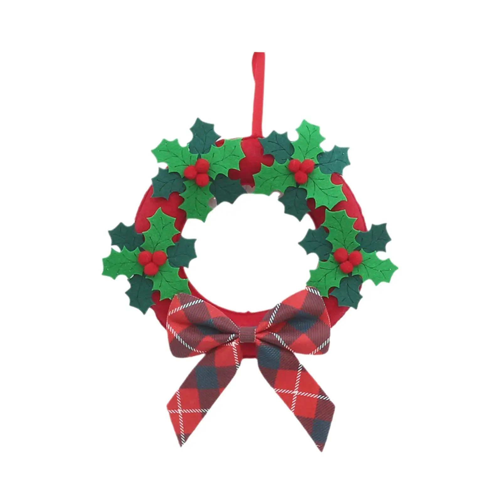 Artificial Christmas Wreath Christmas Decoration Felt Cloth Simple and