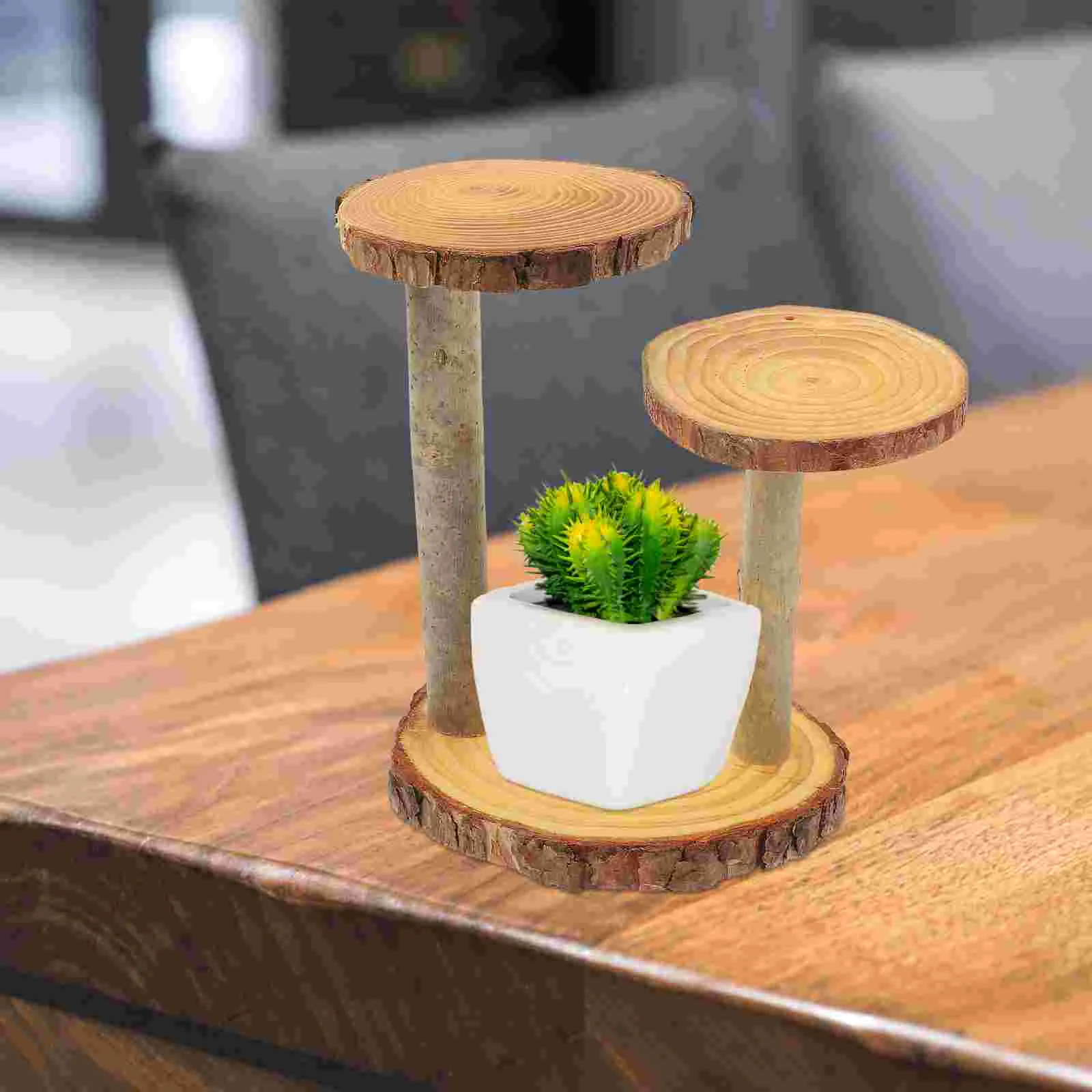 

Display Shelves Solid Wood Storage Rack Potted Plant Base Tray Gardening Flower Holder Flowerpot Displaying Shelf