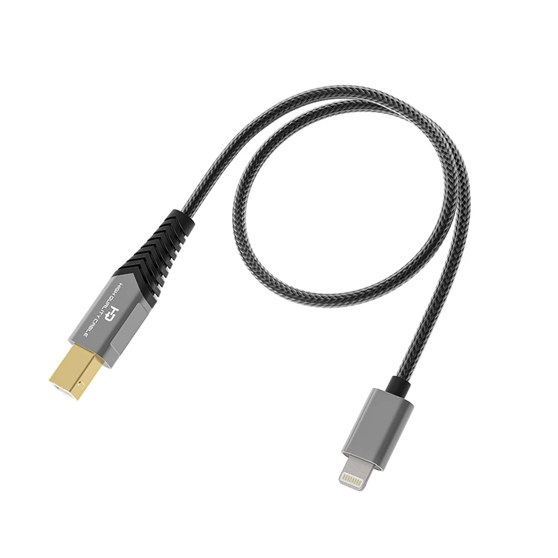Fiio LD-LT1/LD-TC1 USB Type-B to Type-C / Lightning Audio Cable Adapter For FIIO K9 PRO/K5 Pro