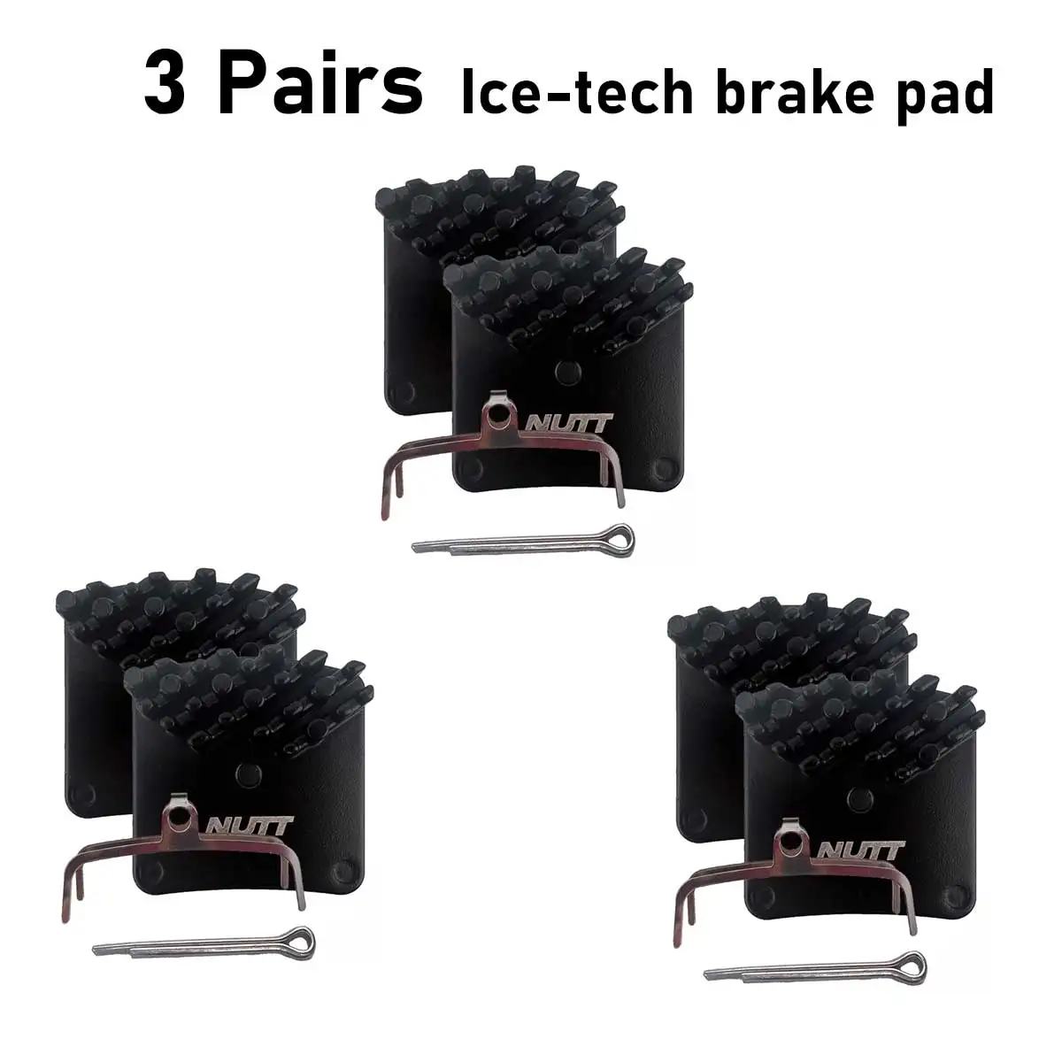 Nutt 4 Kolben Bremsbelag Metall Scheiben bremsbelag Ice-Tech Keramik hydraulischer Bremsbelag für Nutt E-Bike 4 Kolben Bremssattel Bremsbelag – Detail 9