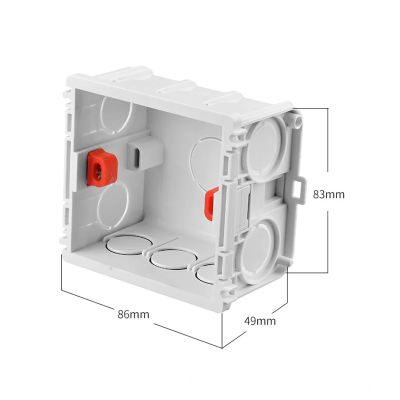 Description Picture 6 of itemYINKA Installation Box Inside Box For 86 Type Switches And Sockets Wiring Back Box Iconic Brand Smart Switch Dark Box Wiring Box EU US