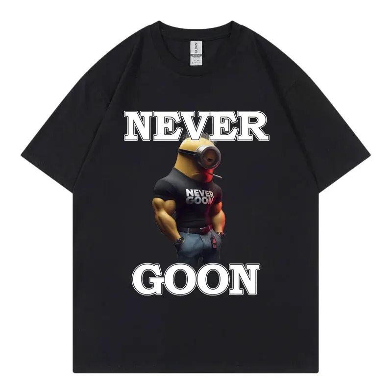 Never Goon Lustige Meme Grafik T Shirts Männer Frauen Kleidung High Street Fashion Trend T-shirts Sommer Casual Kurzarm T-shirt
