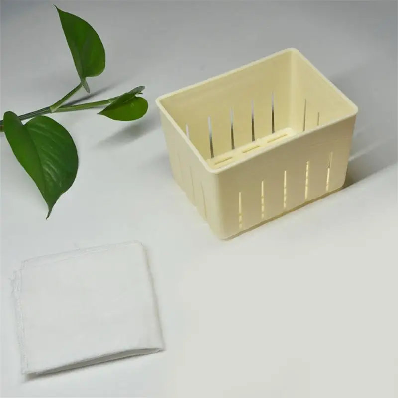 Diy Plastic Homemade Tofu Maker Press Mold Kit Making Machine Set Soy Pressing Mould Cheese Cloth Cuisine Chinese Food Tool tofu mold