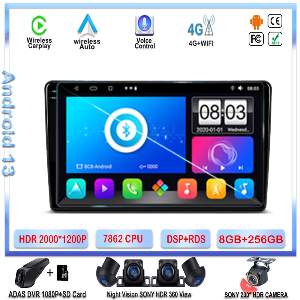 

7862 CPU Android For Citroen Berlingo 2 B9 2008 - 2019 Auto Radio No 2din DVD GPS Navigation Stereo Head Unit QLED Screen CPU