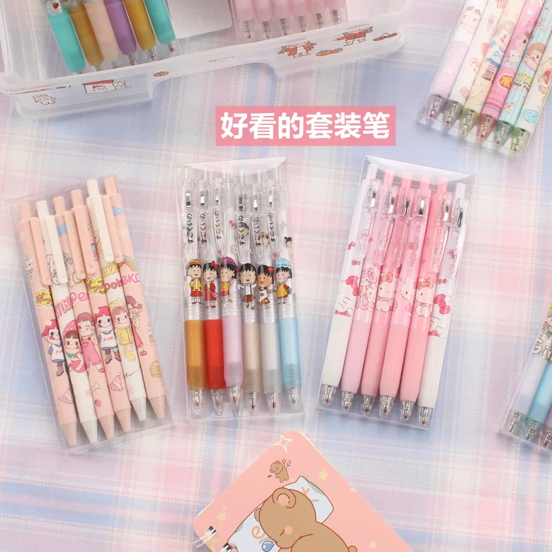 Kawaii Heart Love Retractable Gel Pens 5 Pc Set, Cute Love Pens –  MyKawaiiCrate