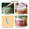 100ML 23W Garlic Mincer Masher Meat Grinders 304 Stainless Steel Blades USB Charging Rechargable for Vegetables Onions Spices 5