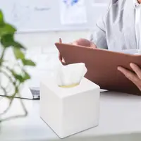 Tissue Box Cover Square Tissue Box Holder Large Oval Decorative Storage Cube Countertop Bedroom Dresser Office Paper Dispenser 2