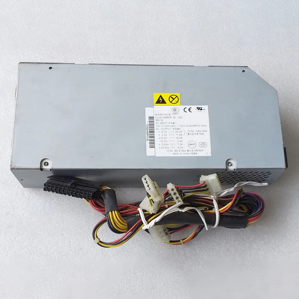 API1PC36 PSCF401601B(C) 614-0224 360W Server Power Supply For G4 Works Perfectly Fast Ship High Quality 5 API1PC36 PSCF401601B(C) 614-0224 360W Server Power Supply For G4 Works Perfectly Fast Ship High Quality - Image 3