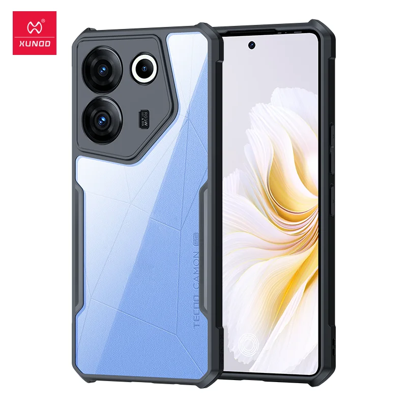 

Xundd For Tecno Camon 20 Pro 5G 20 Pro Case,Airbags Shockproof Shell,Camera Protection PC+TPU Soft Back Transparent Phone Cover