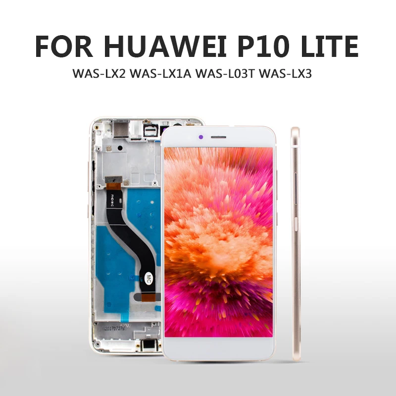 

5.2" Lcd For Huawei P10 Lite WAS-LX2 WAS-LX1A WAS-L03T WAS-LX3 LCD Display Touch Screen Digitizer With Frame For Huawei P10 Lite