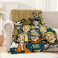 Game F-Fallout Cool Blanket Plush Nap Sofa rug for Living Room Warm Office Bedroom Birthday Home Travel Kid Gifts 1