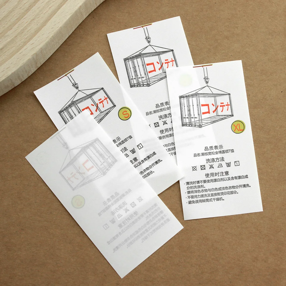 Eco-friendly Custom Teared Label for Clothing with Own LOGO Printing Washable Tags Garment Accessories Brand Label 6