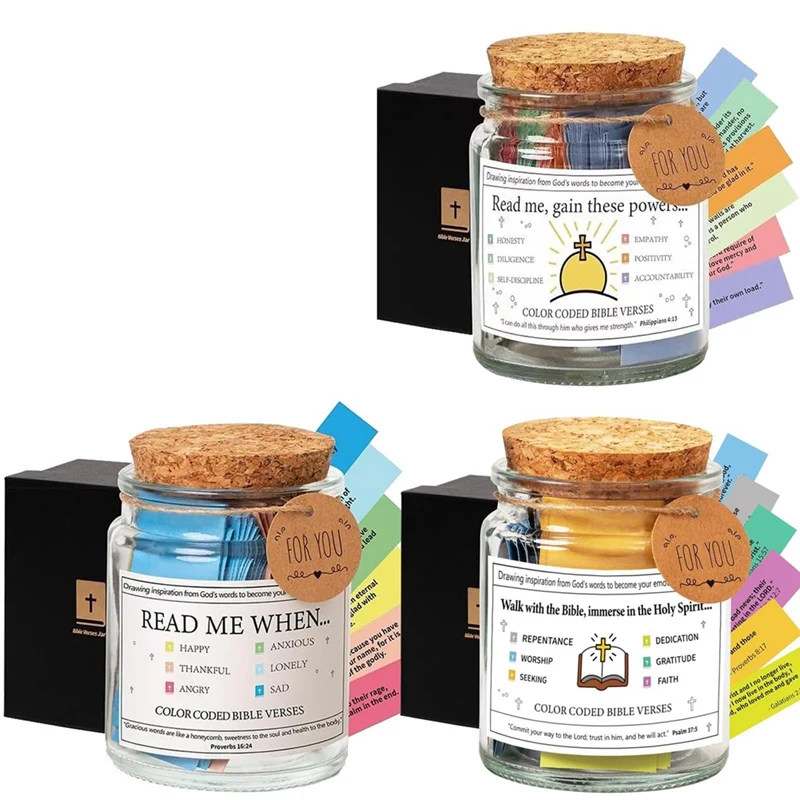 

3 PCS The Hope Jar Bible Verses Bible Verses In A Jar Glass Prayer Jar Prayer Jar As Shown Bible Jar Bible Verses For Emotions