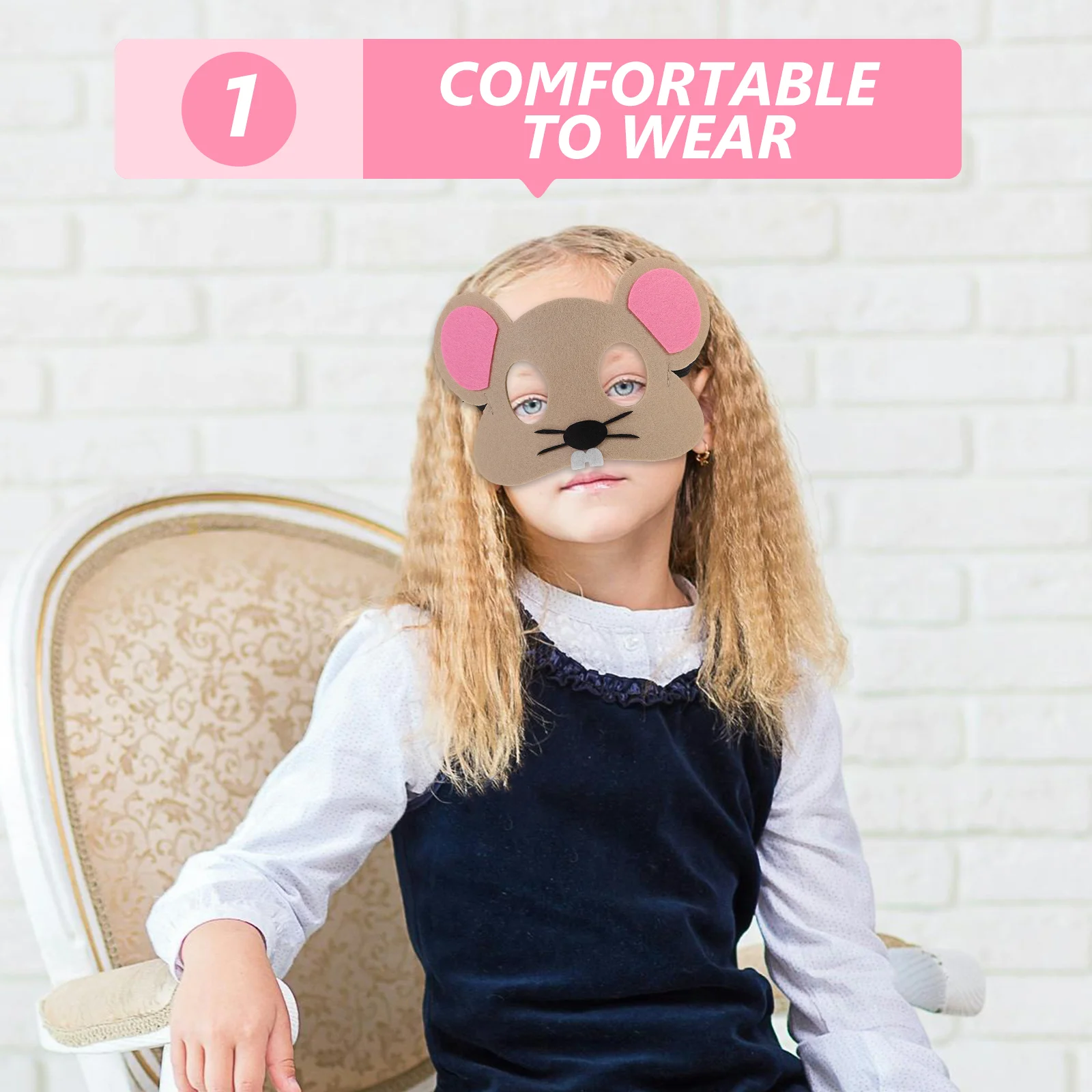 8 Pcs Animal Felt Mask Creative Halloween Party Cosplay Decorate Lifelike Costume Masks Novelty Cloth Funny
