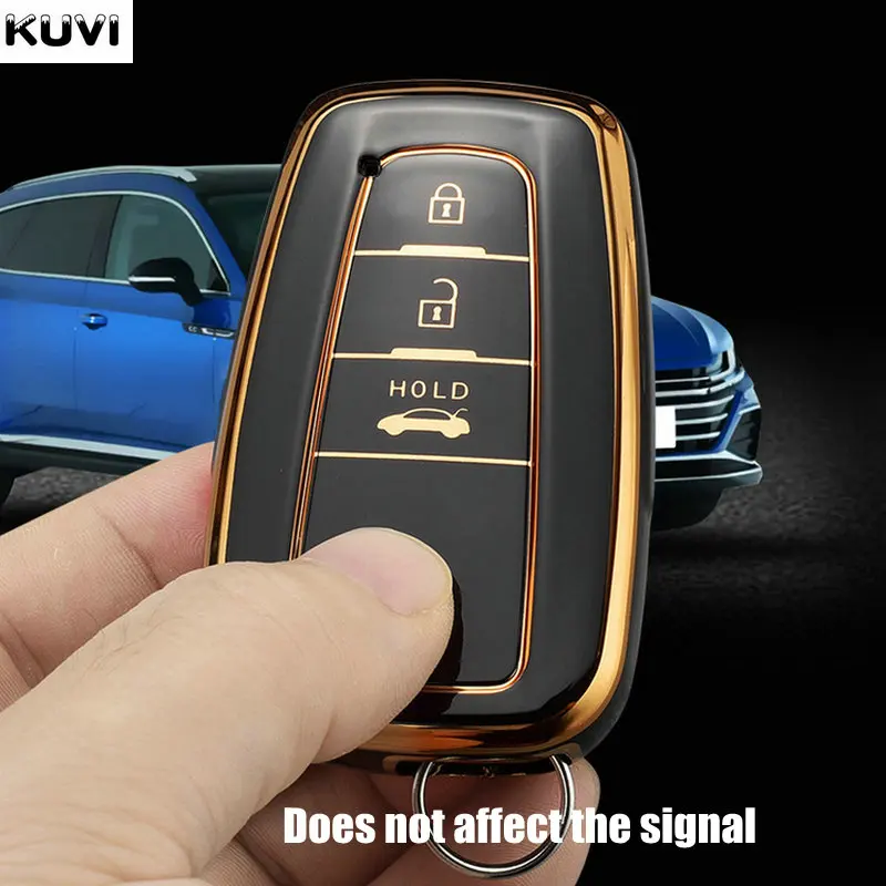 TPU Car Remote Key Cover Case Shell For Toyota Camry RAV4 Prius CHR C-HR Avalon Corolla Land Cruiser Prado Accessories key case key case cover car key shell remote control case cover