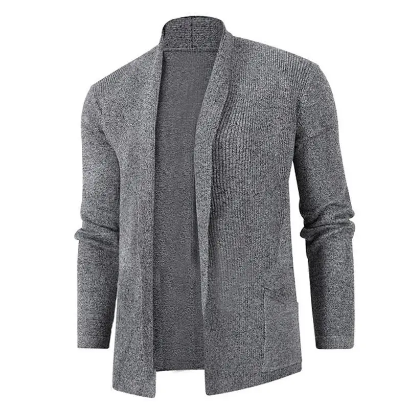 

Men's Knitted Cardigan Autumn And Winter Large Size Men's Knitted Long-sleeved Cardigan Knitted Jacket