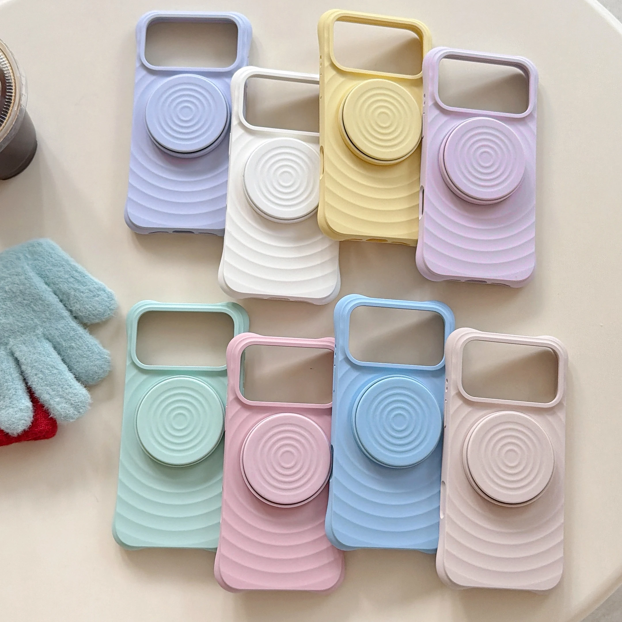 Liquid Silicone MagSafe Holder Phone Case with Magnetic Wireless Charging Cover