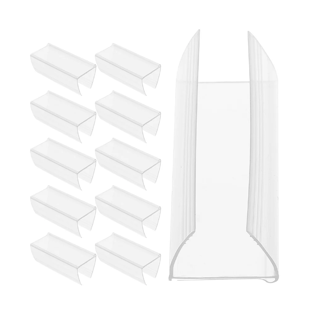 

20 Pcs Shelf Label Holder Retail Basket Labels Store Price Tag Transparent Sign Accessories