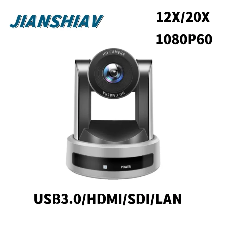 

JIANSHIAV Full PTZ камера для видеоконференции прямая трансляция 12X/20X оптический зум HDMI USB SDI HD1080P 60FPS P