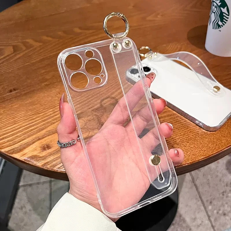 Transparent Case with Wrist Strap Holder