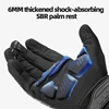 ROCKBROS Cycling Gloves Tactical Gloves SBR Thickened Pad Shockproof Breathable GEL Bike Motorcycle Winter Warmer Full Finger 4