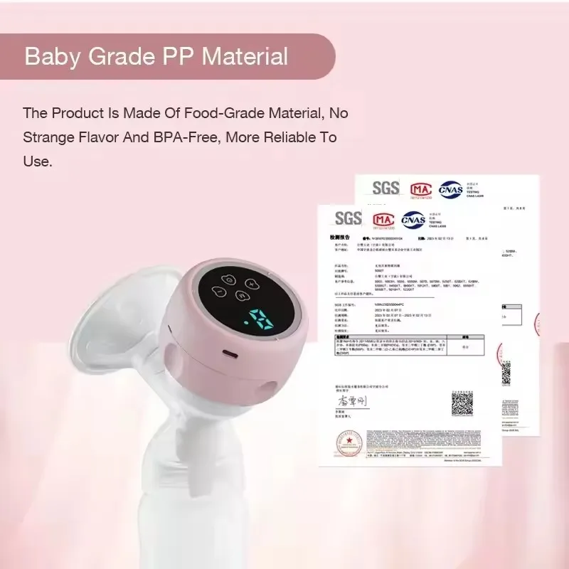 Wearable Breast Pump Super Silent Hands Free Electric Breast Pump Comfort Milk Collector for Breastfeeding with 24mm Flange