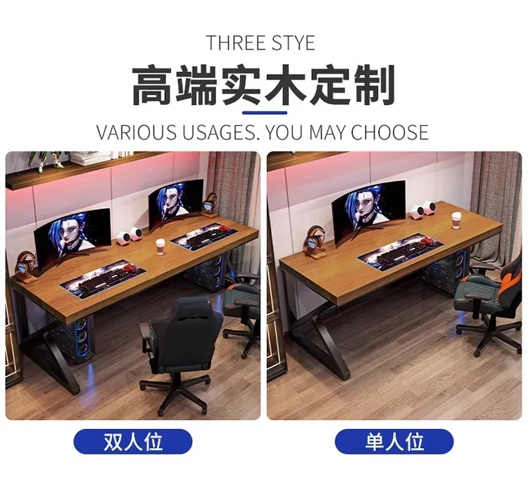 Description Picture 5 of itemCustomization Desktop Computer Desks Household Bedroom Work Esports Computer Desks Write Mesa Plegable Office Furniture QF50CD