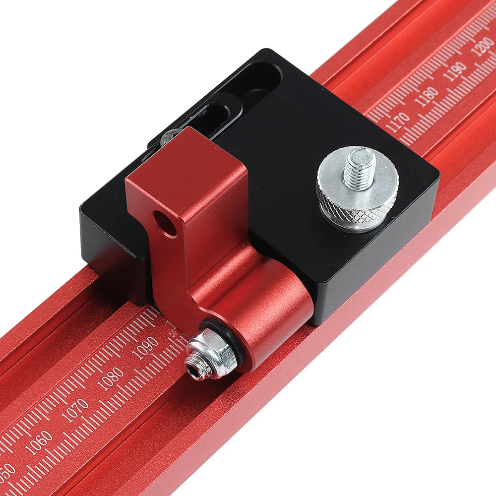 Holzbearbeitungs-Verlängerungsführungsschiene, T-Schiene, T-Schlitz, Aluminiumlegierung, Gehrungsschiene, Vorrichtungsschlitz für Säge, Tisch, Werkbank, DIY-Werkzeug – Detail 9