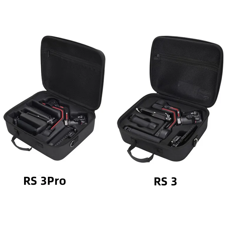 Détail de la poignée rembourrée du sac de transport pour stabilisateur DJI RS 3 et RS 3 Pro, assurant un transport confortable.