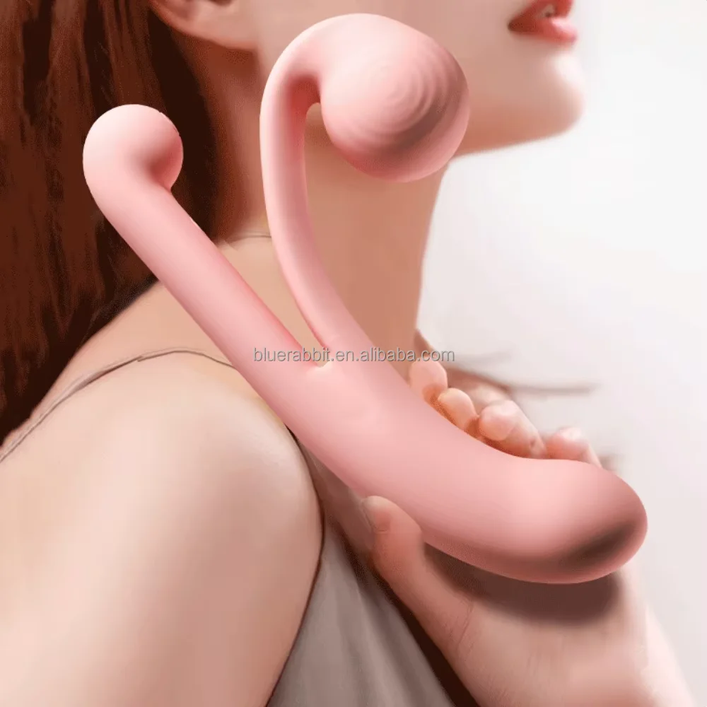 Snail Vibrators Luxury Clitoral Vibrator Rechargeable Angled Sex Toys Curved Sliding Dual Stimulator G-Spot Snail Vibe