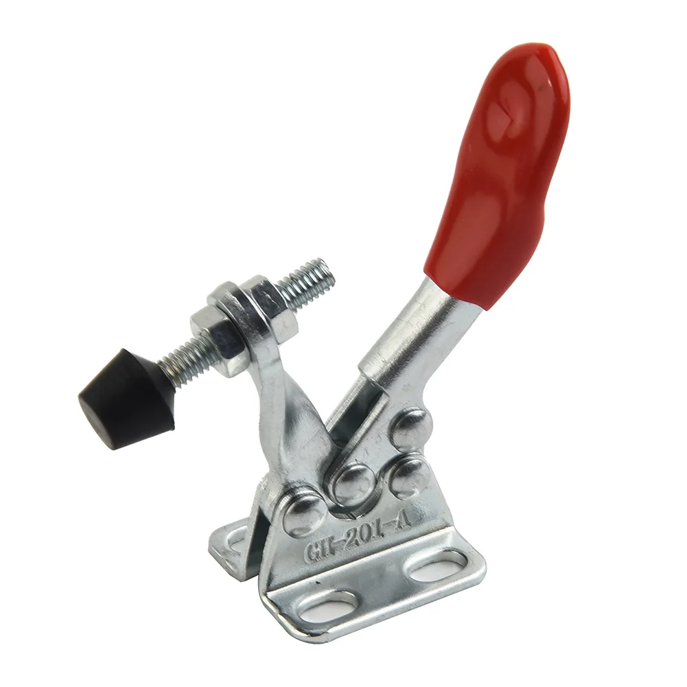 

10pcs/Set 80mm 27Kg/ 60Lbs Holding Capacity Horizontal Quick Release Hand Toggle Clamps GH-201A Rubber Hold Clip Hardware