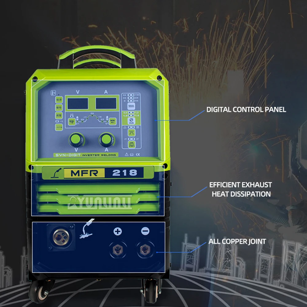 MIG MMA Welding Machine Double pulse gas shielded aluminum ,stainless steel ,iron welding machine Gas CO2 TIG Welder