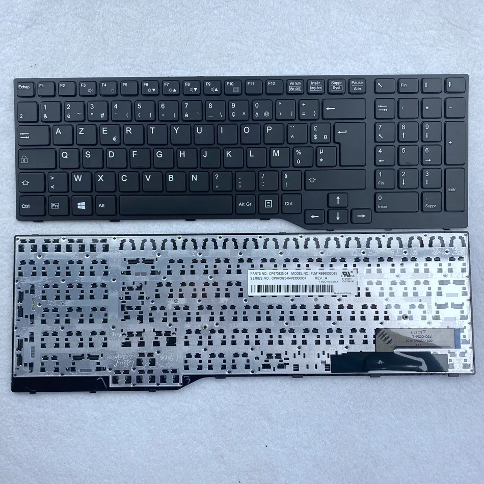Teclado Azerty Francês para Fujistu Layout fr E754 Lifebook E753 E756 E557 E554 E556 Celsius H730 H760 H77 Series - Imagem 5
