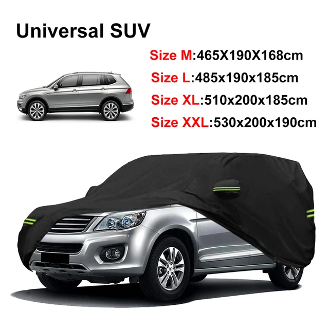 Housse de Protection universelle pour voiture SUV, bâche de Protection  solaire d'extérieur, résistante à la neige, anti-poussière, 190T, pour VW  Passat Benz Jeep Peugeot - AliExpress