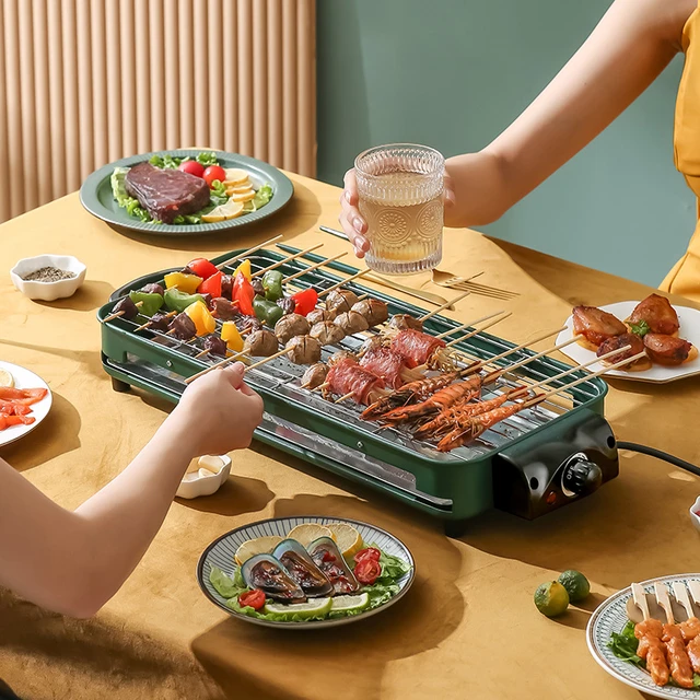 Electric Indoor Grill Household Smokeless Grill Korean Multi