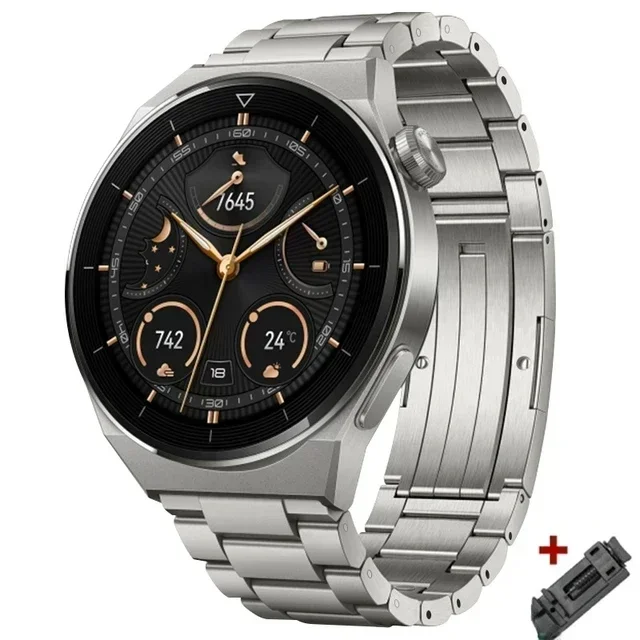 Elegant Titanium Metal Strap Luxury Business Wristband with Link Bracelet Design, 20/22mm