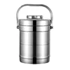 Large Stainless Steel Insulated Lunch Box Work Meal Box Double Layer Vacuum Pot Soup Pot Home Decorations And Appliances 5